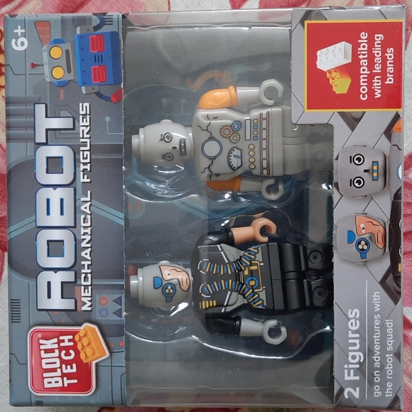 Block Tech Robot Mechanical Figures 2 Figures - Picture 2 of 4